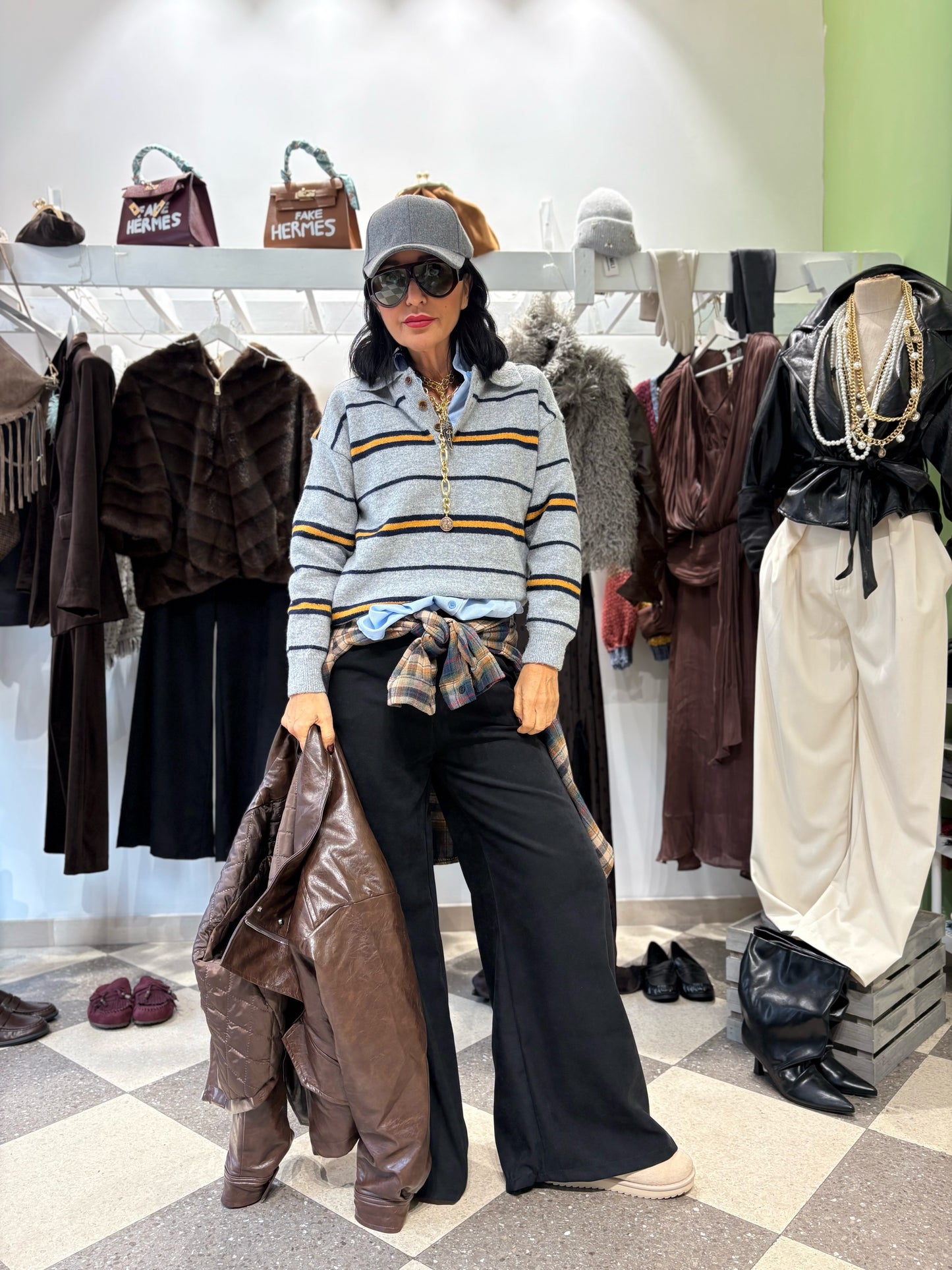 Polo manica lunga stripes