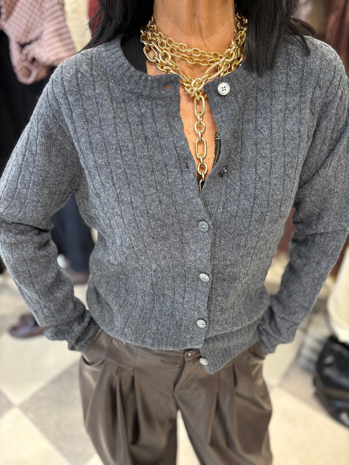 Golfino in misto cashmere