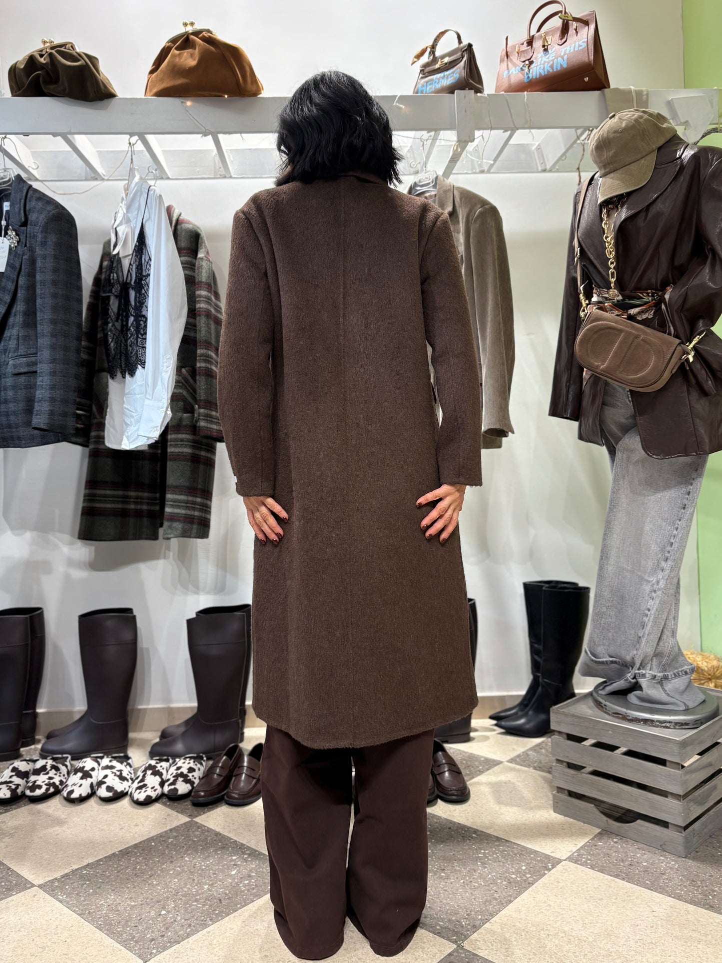 Cappotto in 100% lana