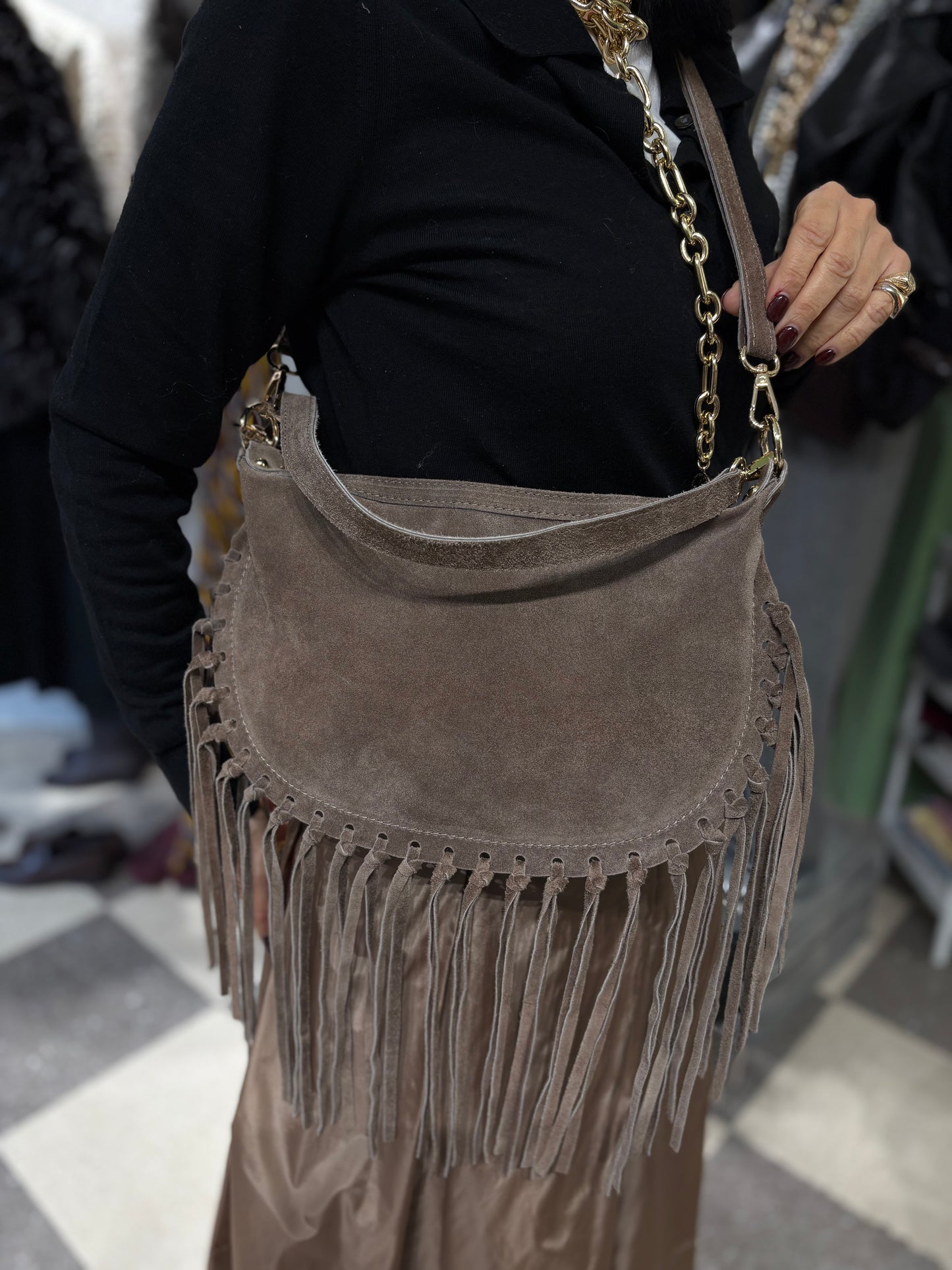 Tracolla boho fringes