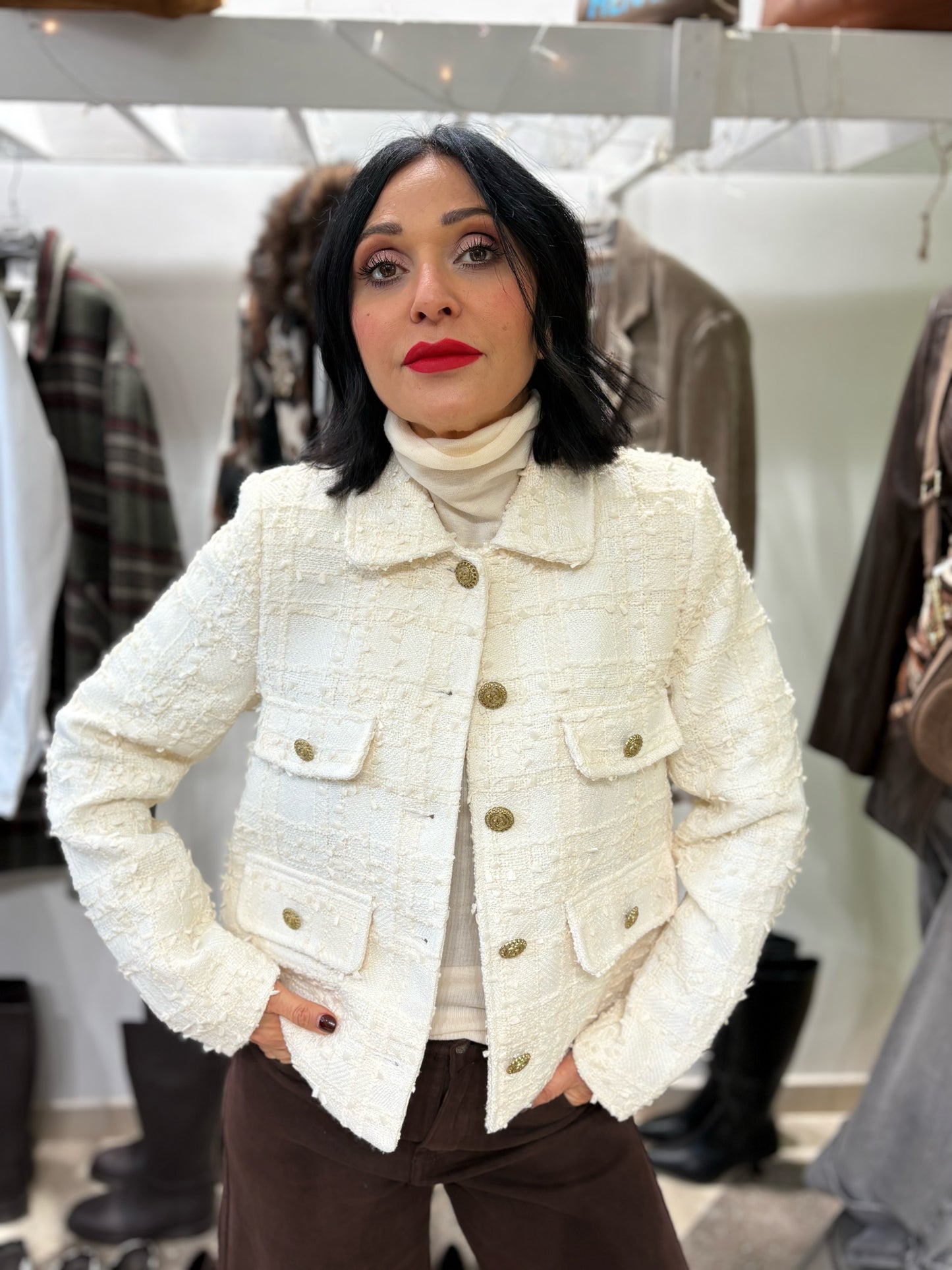 Giacca bottoni gioiello