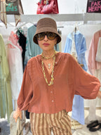 Camicia morbida - Terracotta