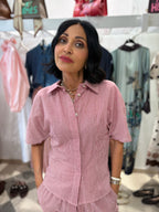 Camicia vichy rosso e bianco