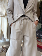 Motel | pantalone palazzo panna