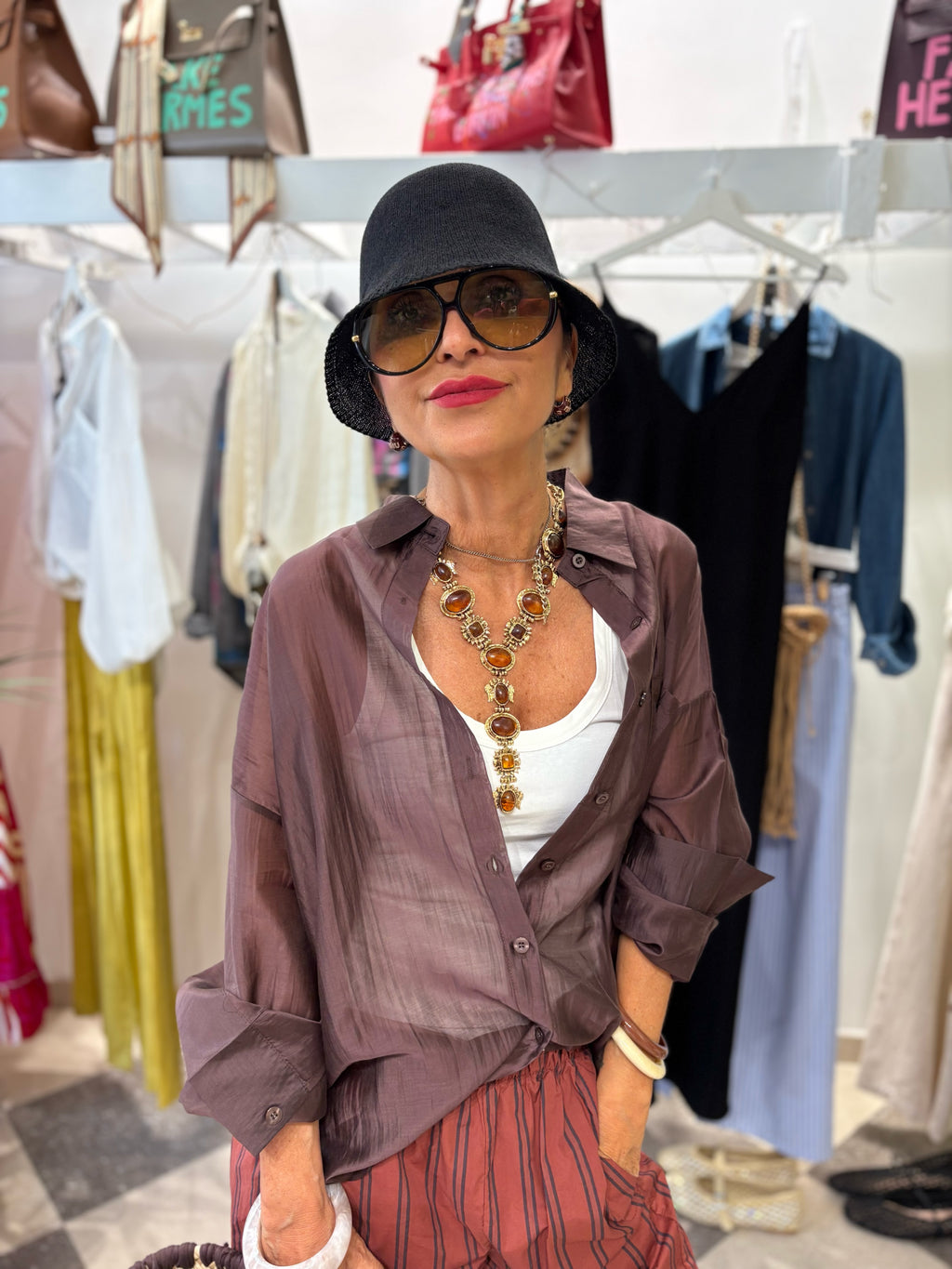 Camicia ultra light - cacao
