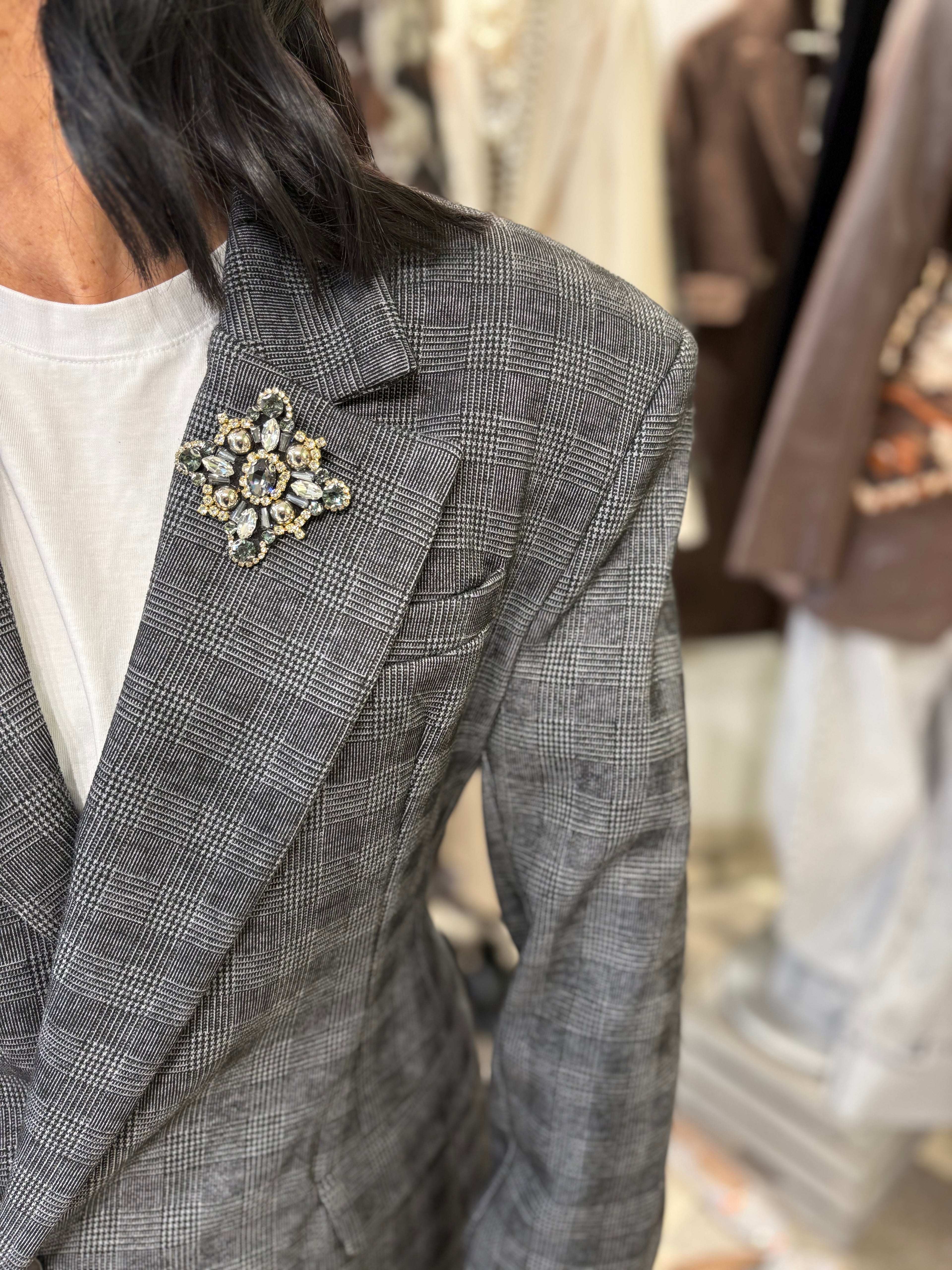 Motel giacca sartoriale a quadri