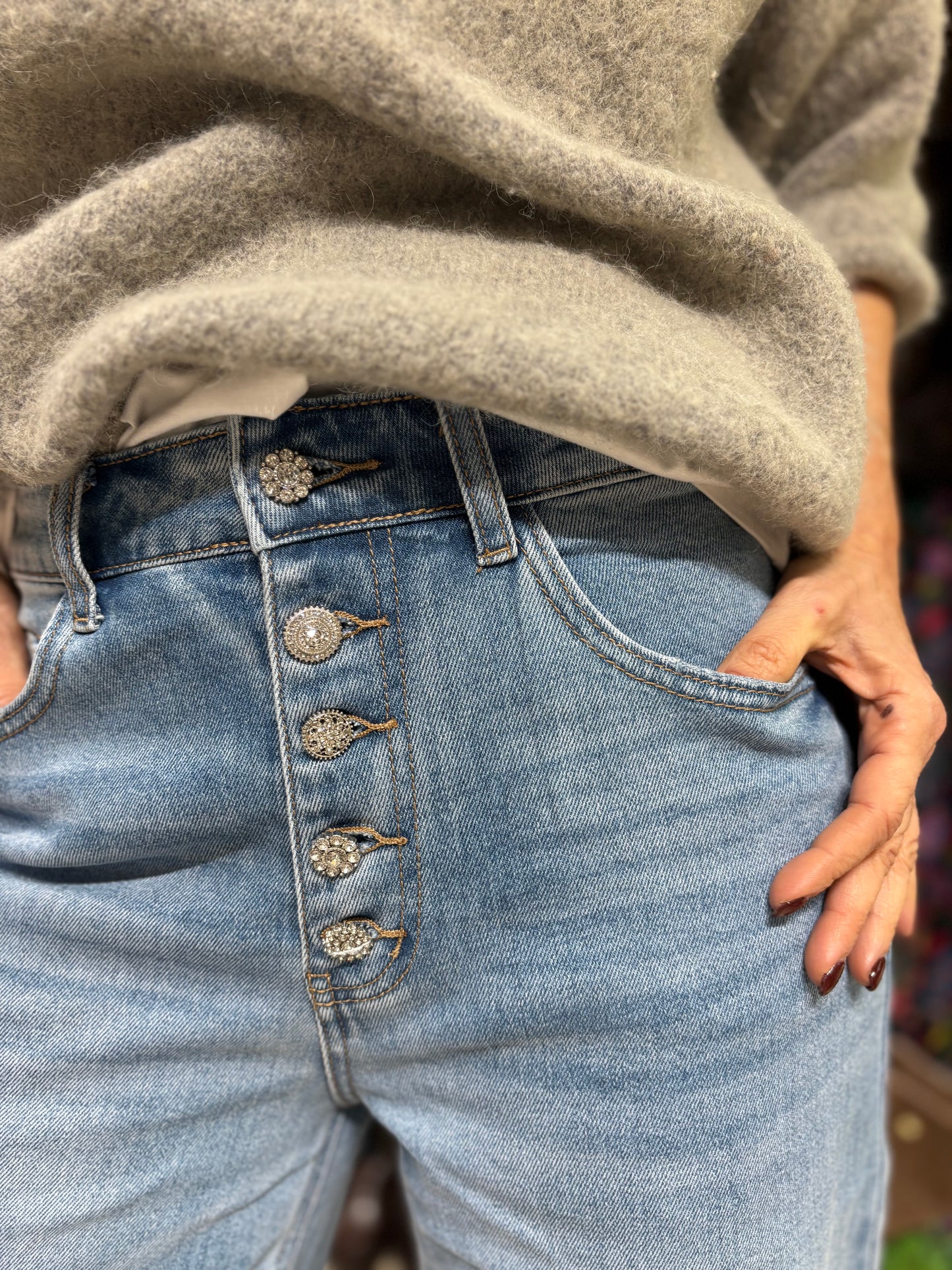 Denim bottini gioiello