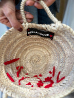 Bella Lecce | Paniere intrecciato e ricamato a mano