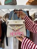 Borsa in vera pelle Fake Hermes