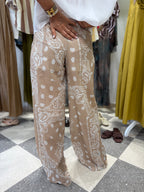 Pantalone bandana beige