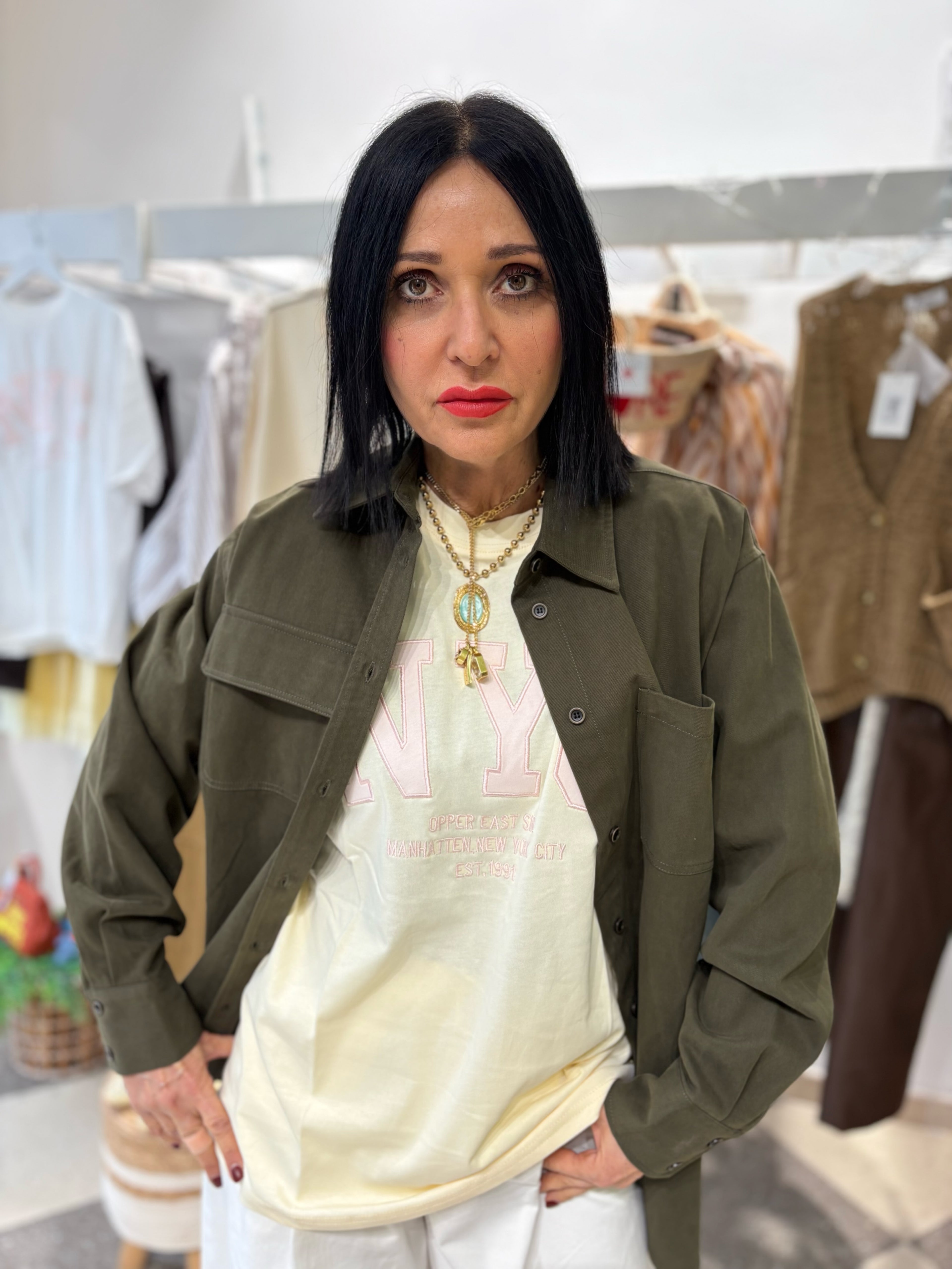 Giacca militare fit over