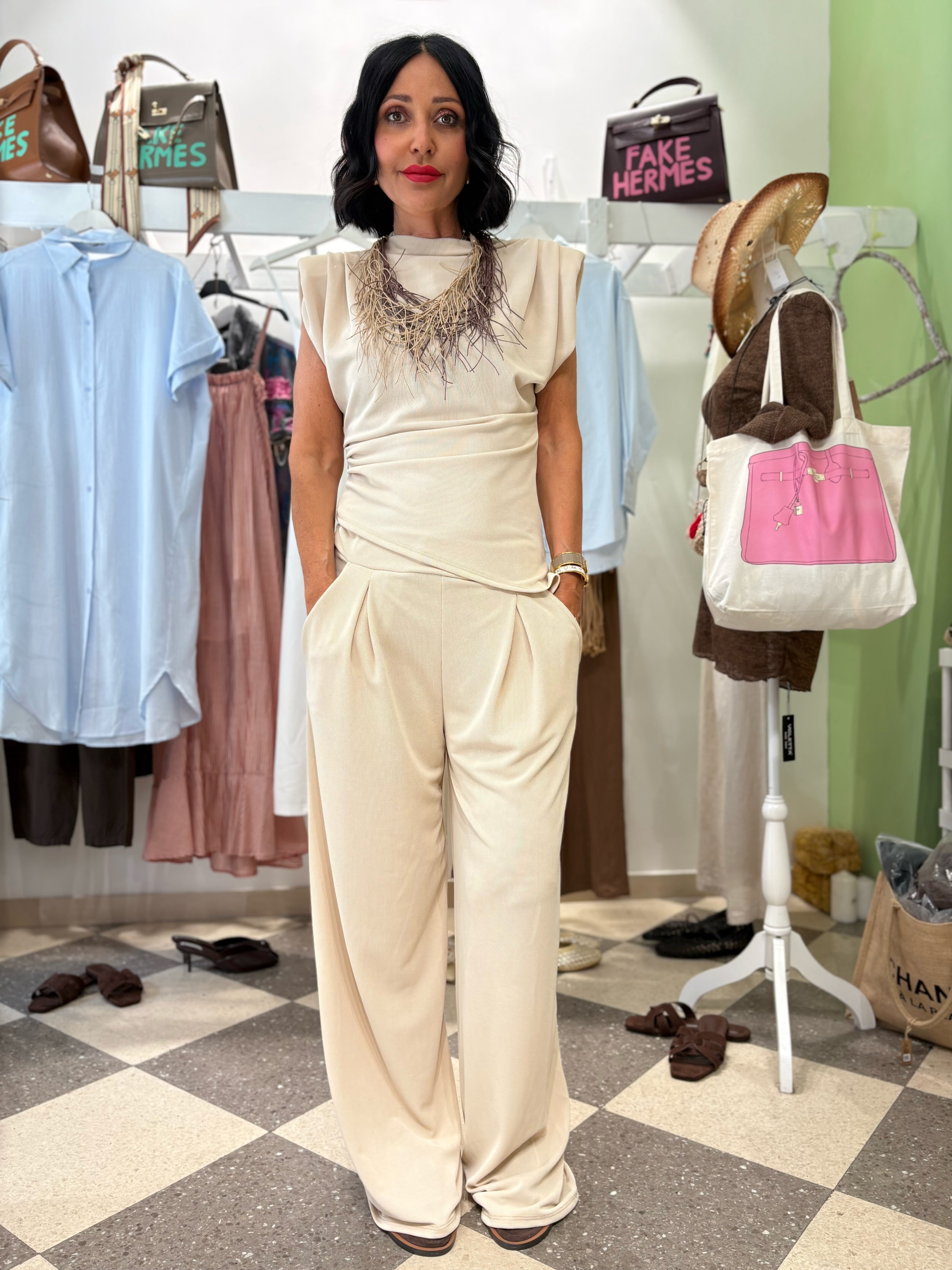 Coordinato sabbia elegance