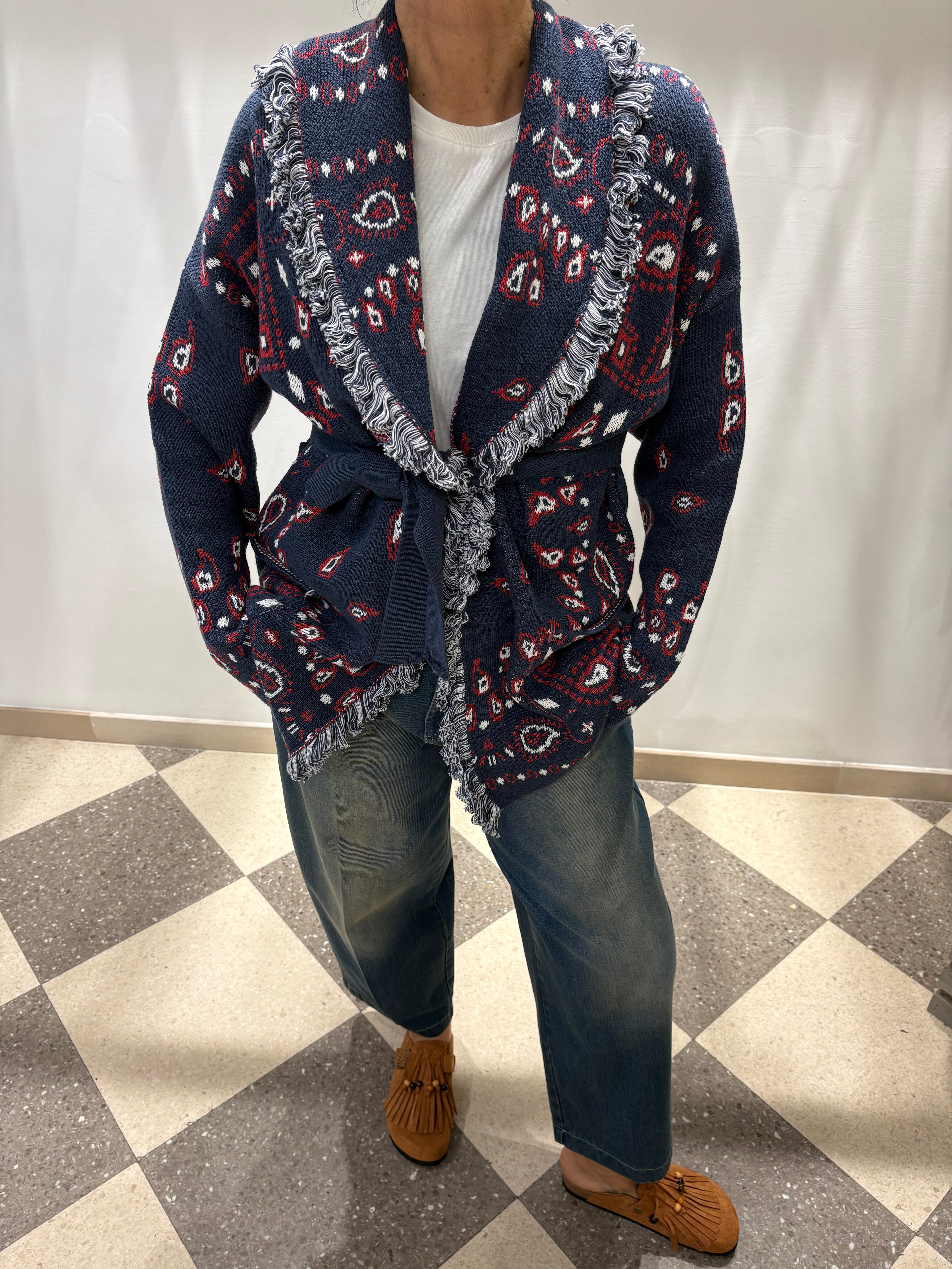 Motel cardigan stampa Paisley