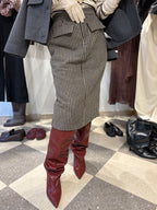 Gonna a matita check black and white