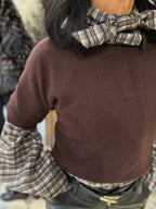 Maglia rasata light in misto cashmere