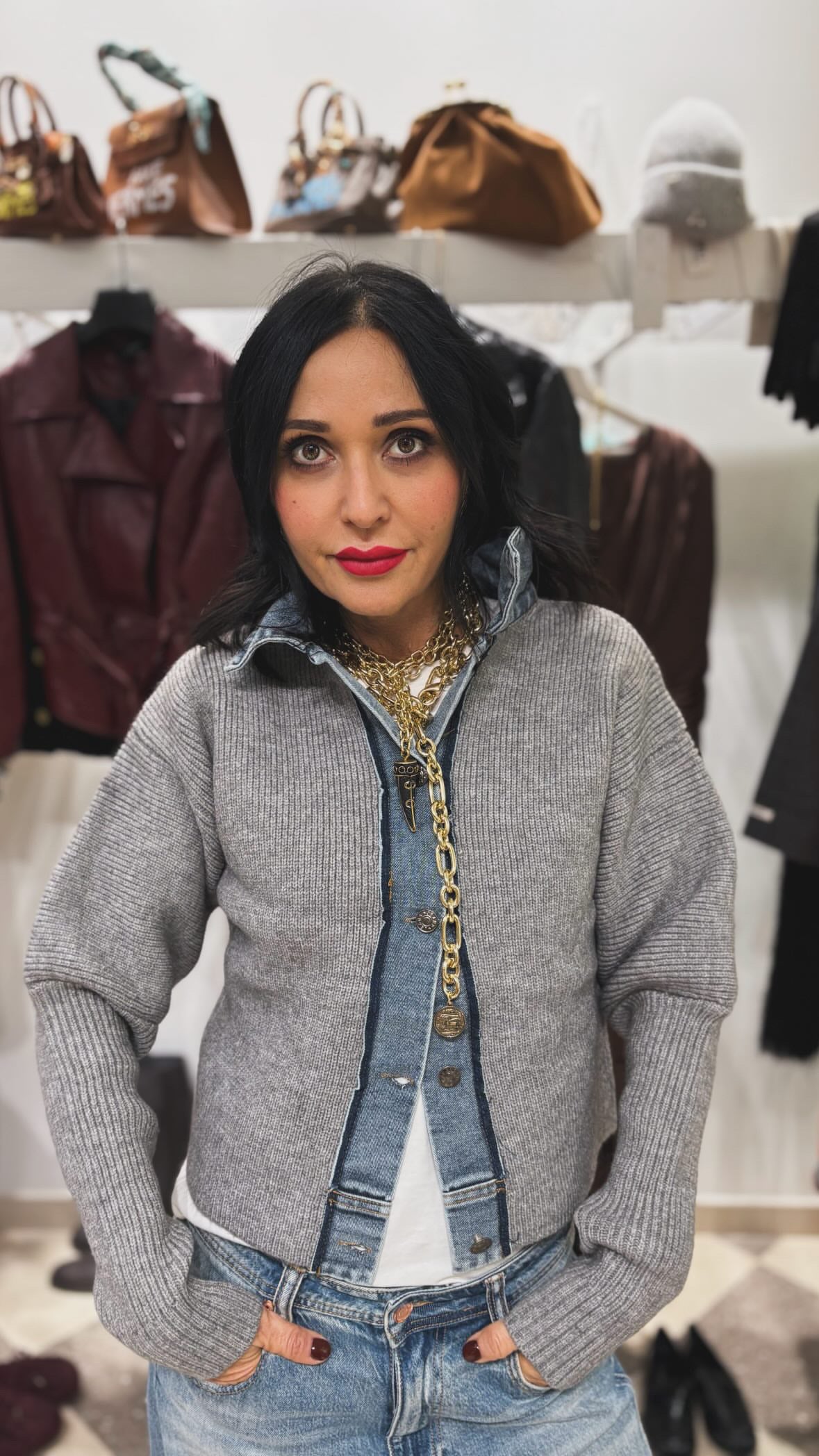 Cardigan in misto viscosa