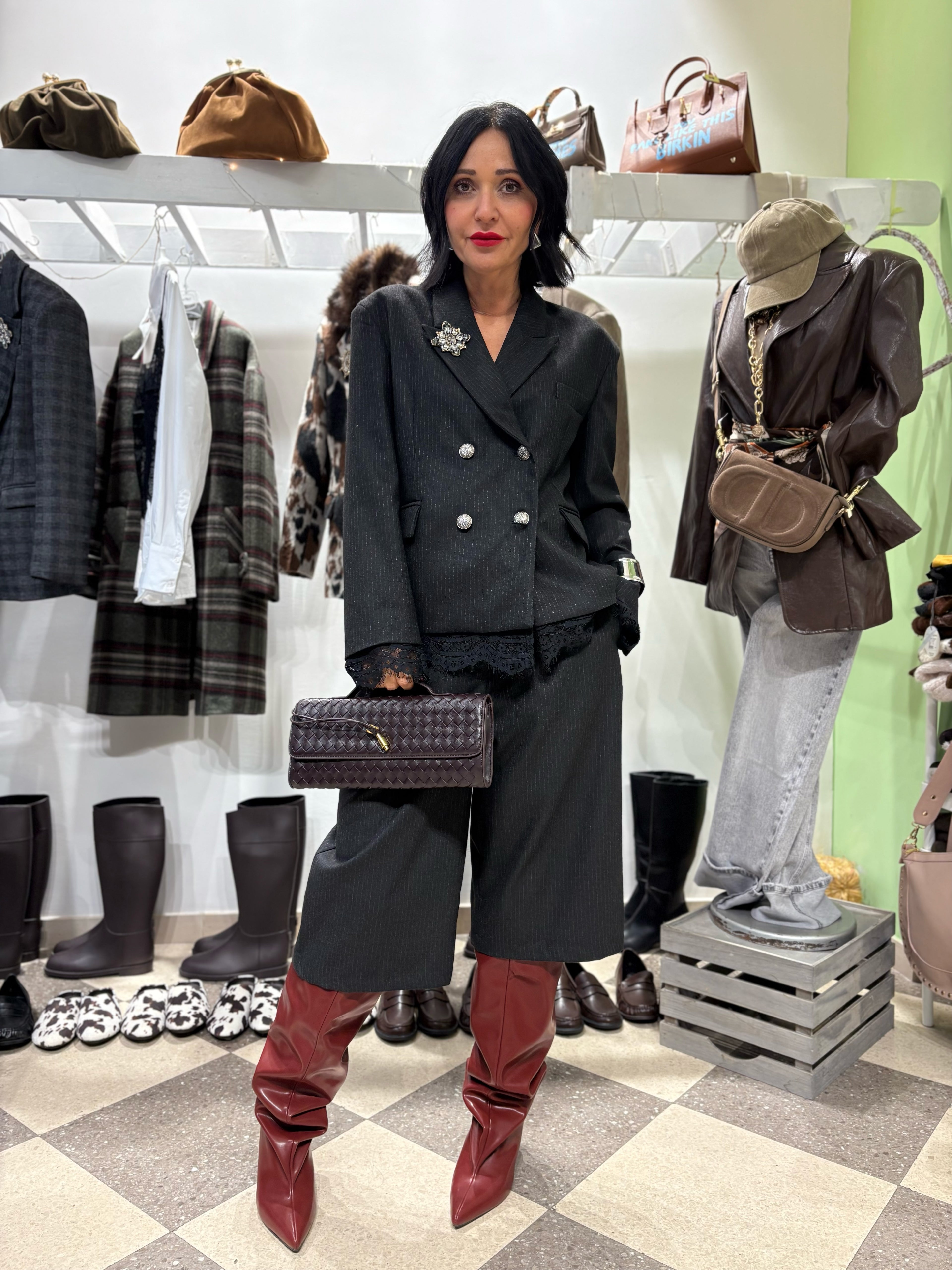 Motel Bermuda gessato grigio scuro