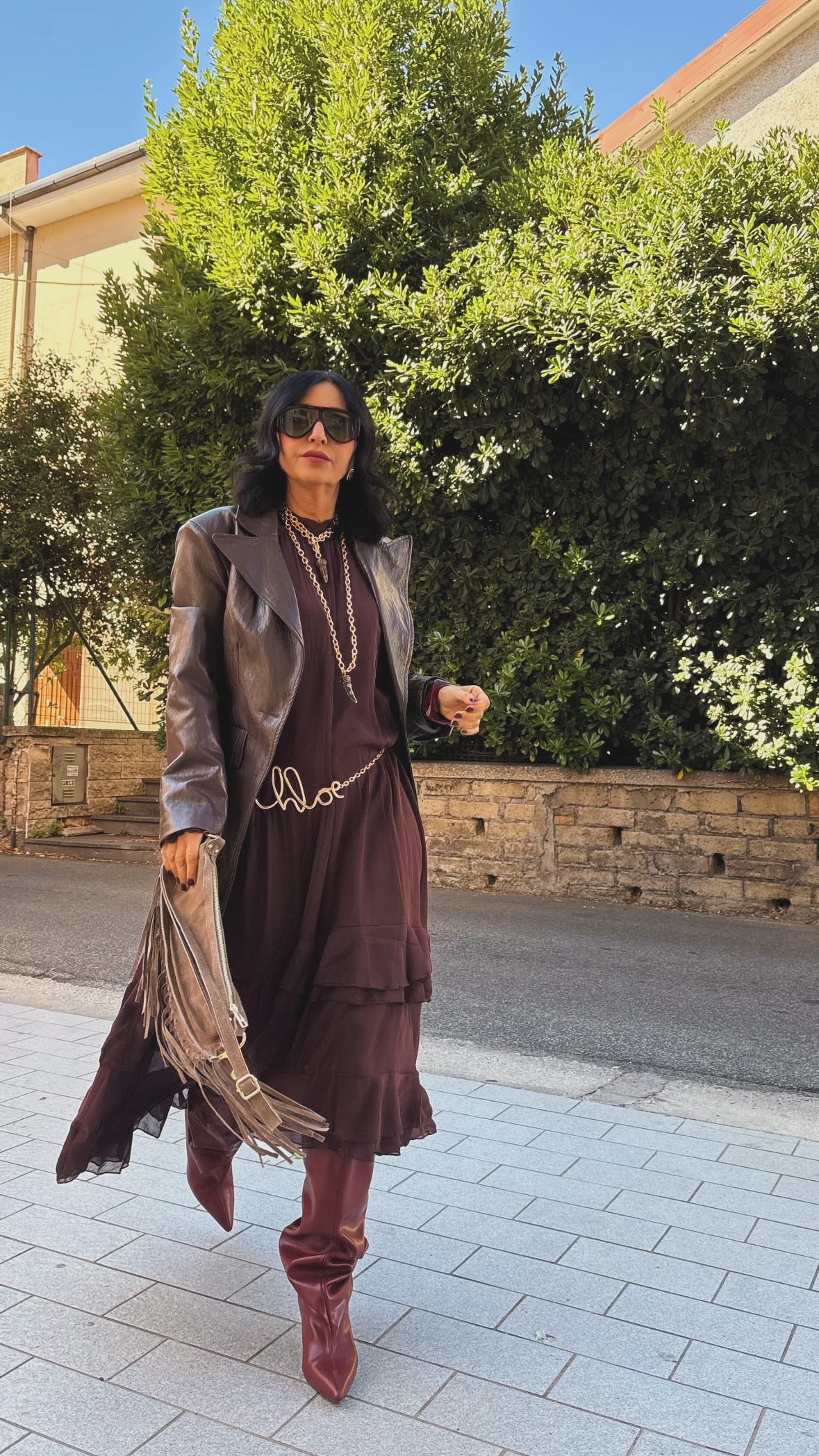 Abito Chloe cioccolato