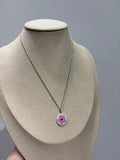 Collana con charm smaltato