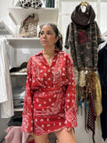 Coordinato stampa paisley - rosso