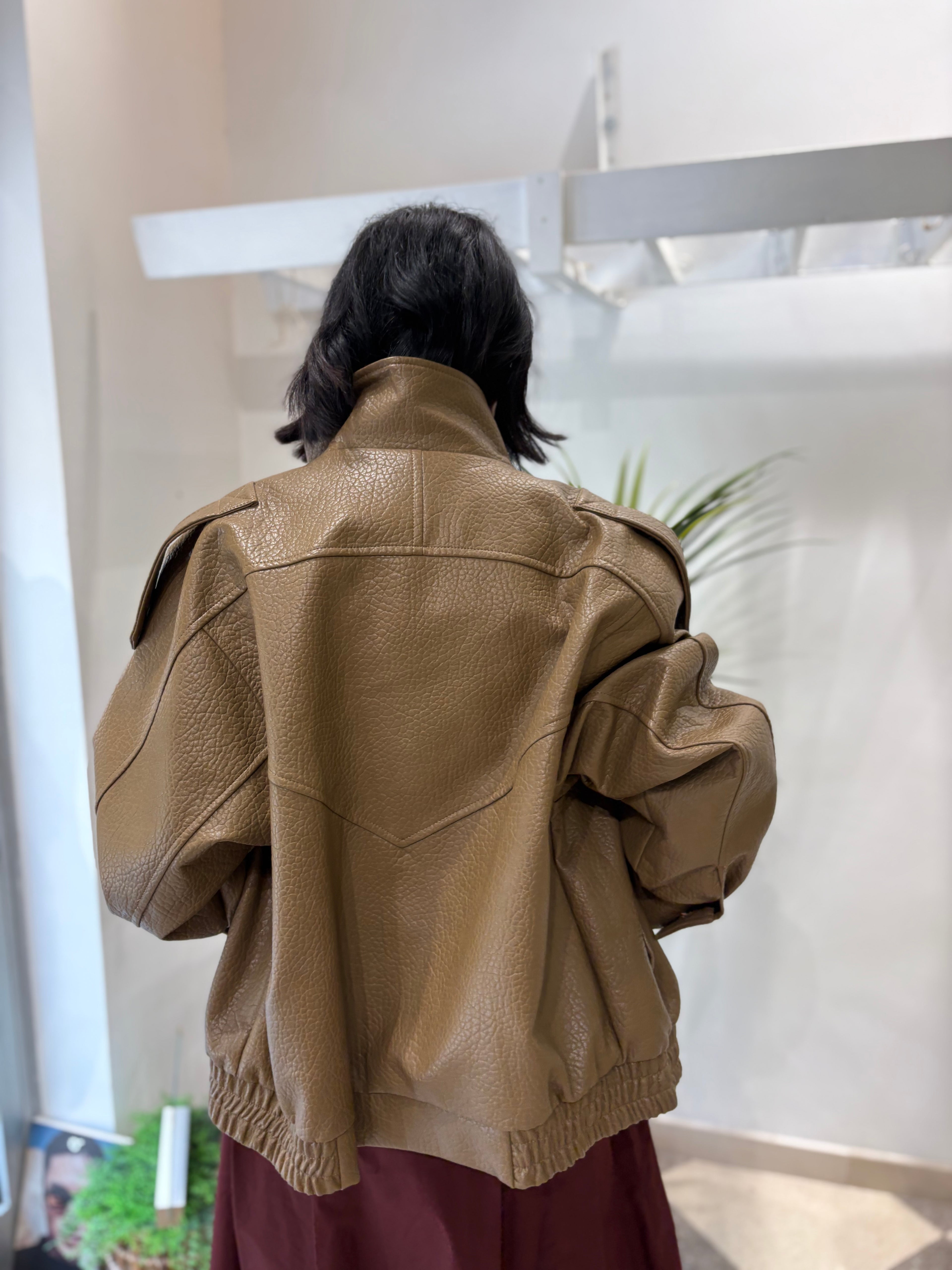 Bomber biker taupe