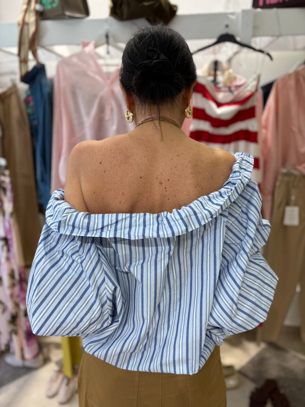 Blusa Portofino sky 100% cotone