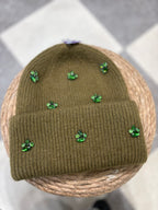 Beanie con applicazioni gioiello
