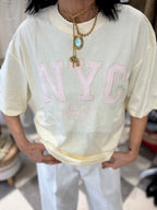 T-shirt NYC butter yellow