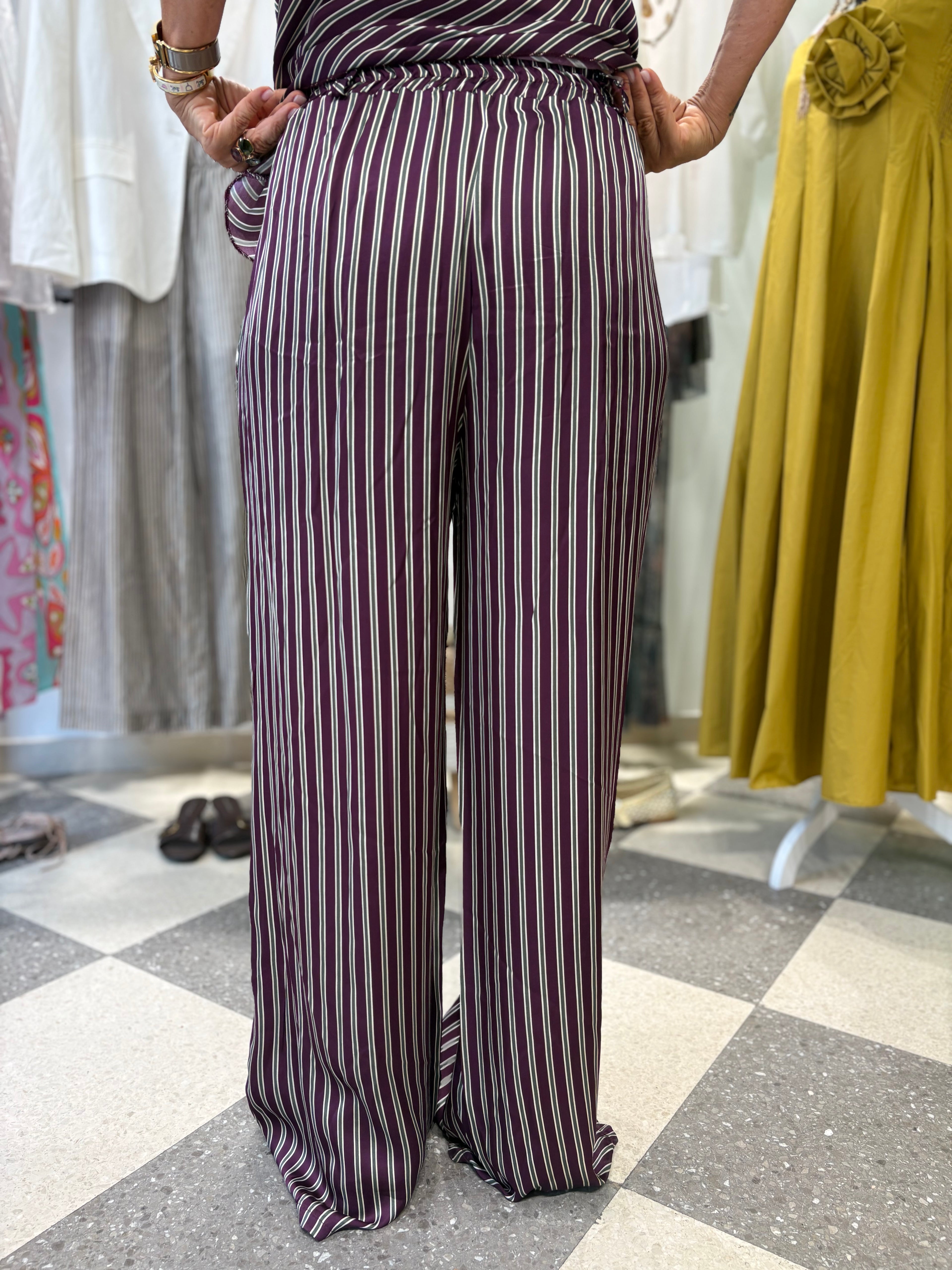 Coordinato gessato Drape