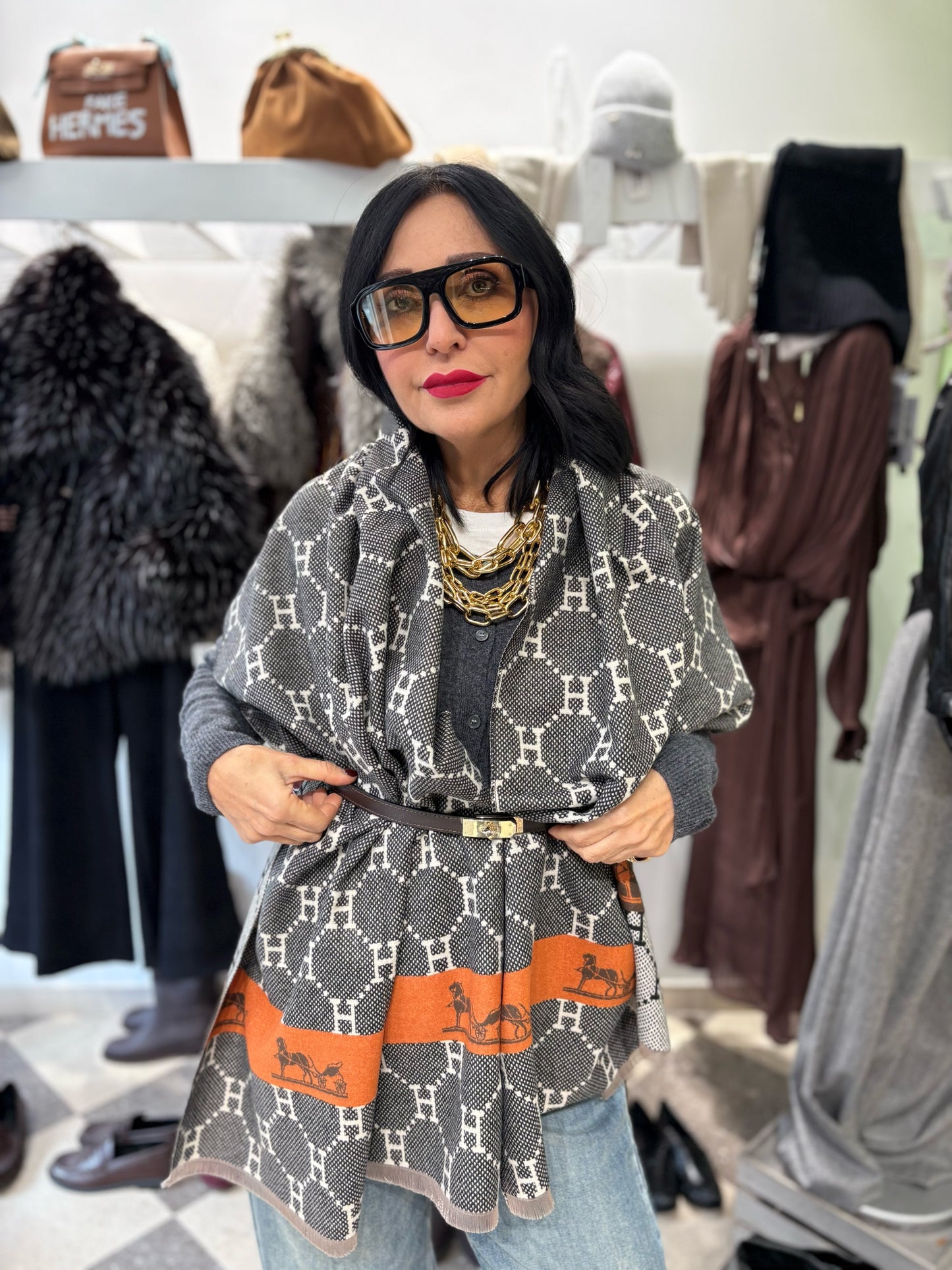 Stola small H arancio