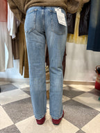 Denim gamba dritta vita bassa