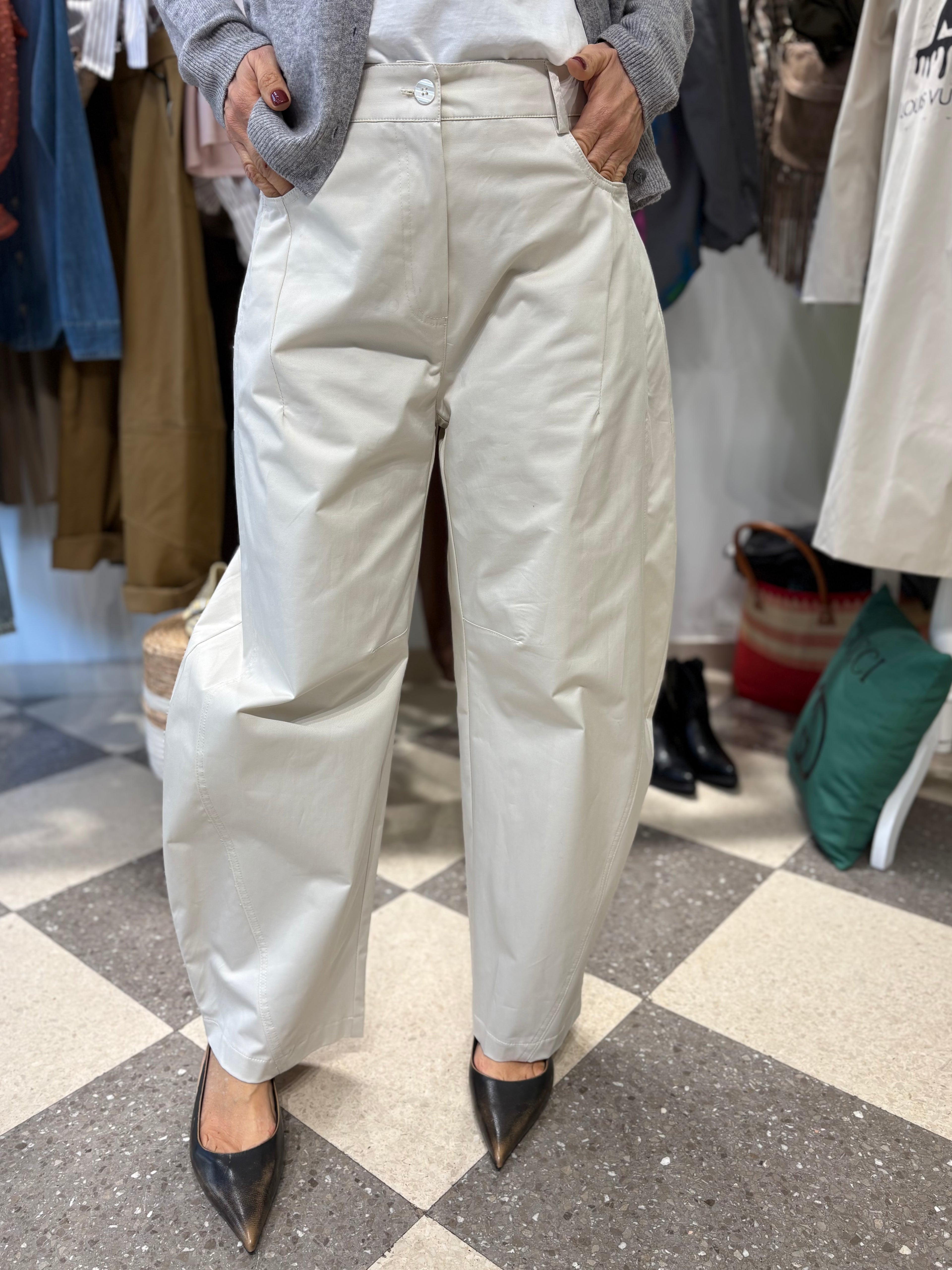 Motel | pantalone balloon color ghiaccio