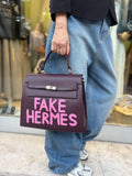 Modello Kelly “Fake Hermes” - dark burgundy