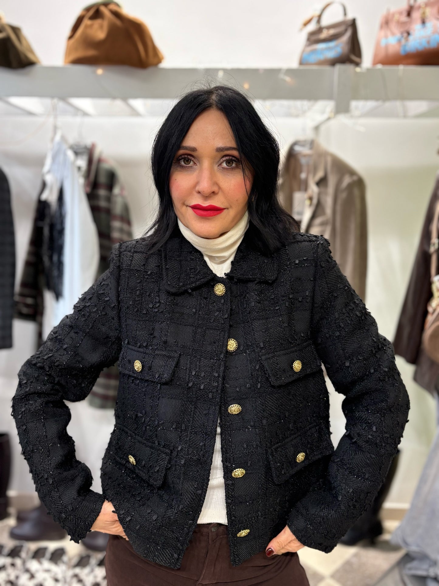 Giacca bottoni gioiello