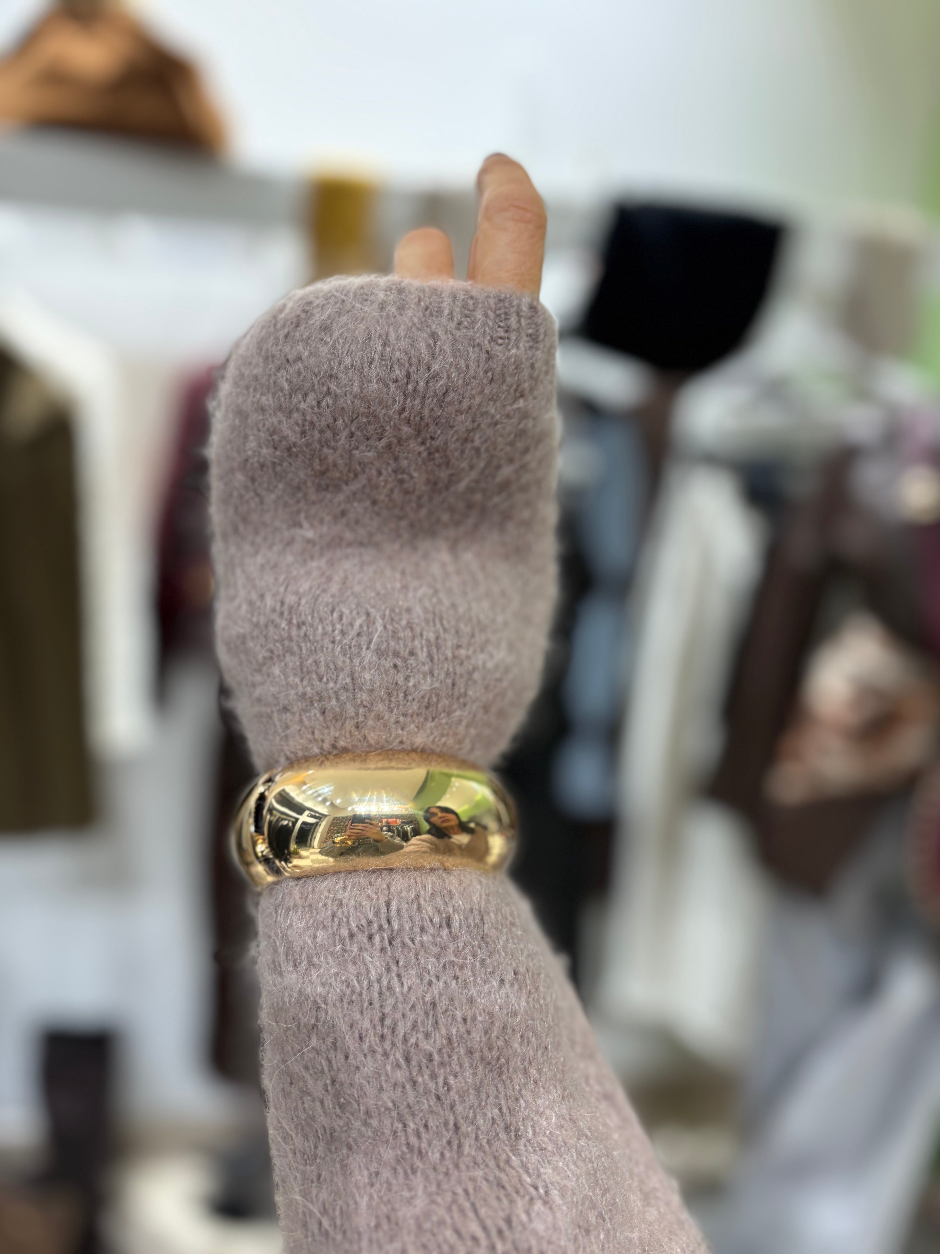 Bracciale round oro liscio