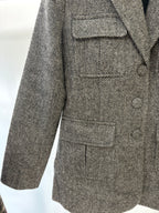 Giacca strutturata spigata