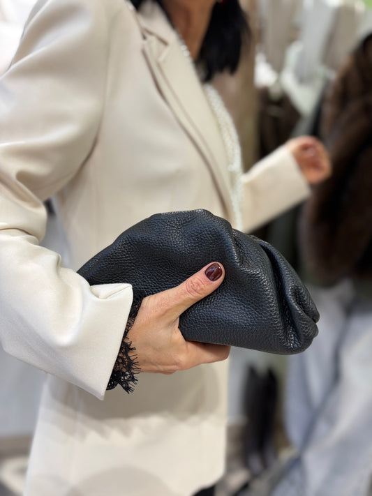 Mini pouch in vera pelle