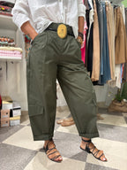 Pantalone cargo in cotone