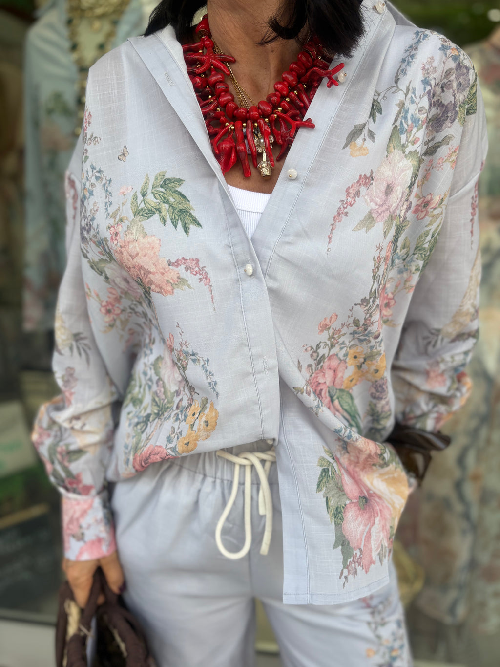 Coordinato blossom light blue