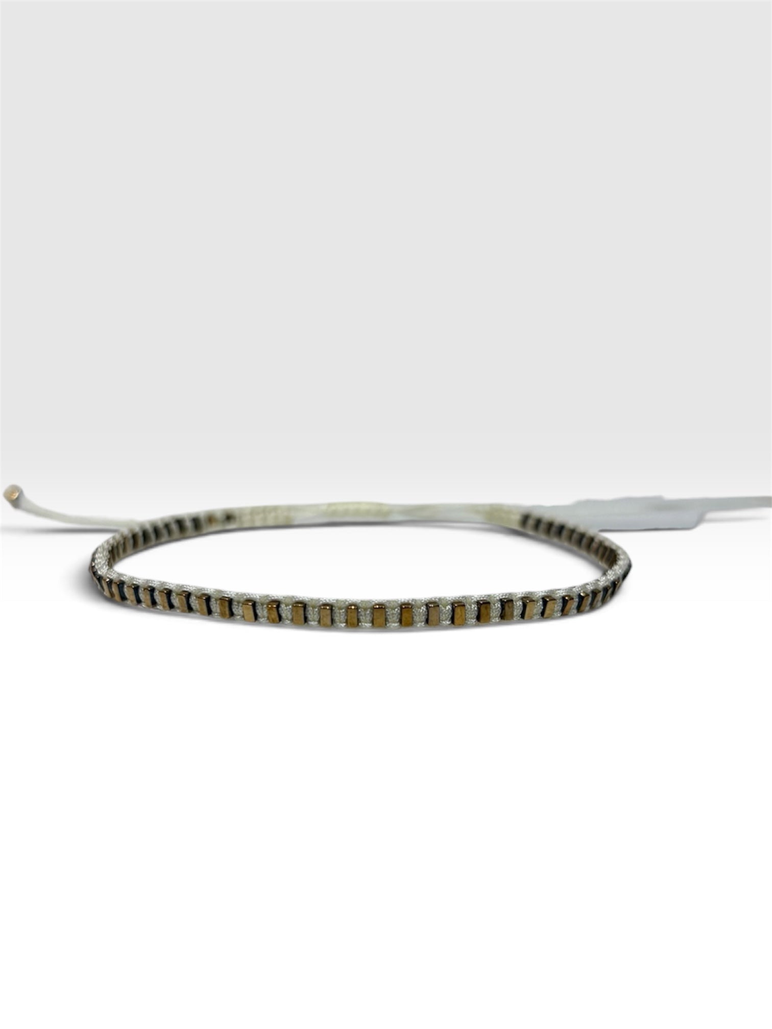 Bracciale cordoncino panna