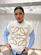 Gilet panna e sabbia