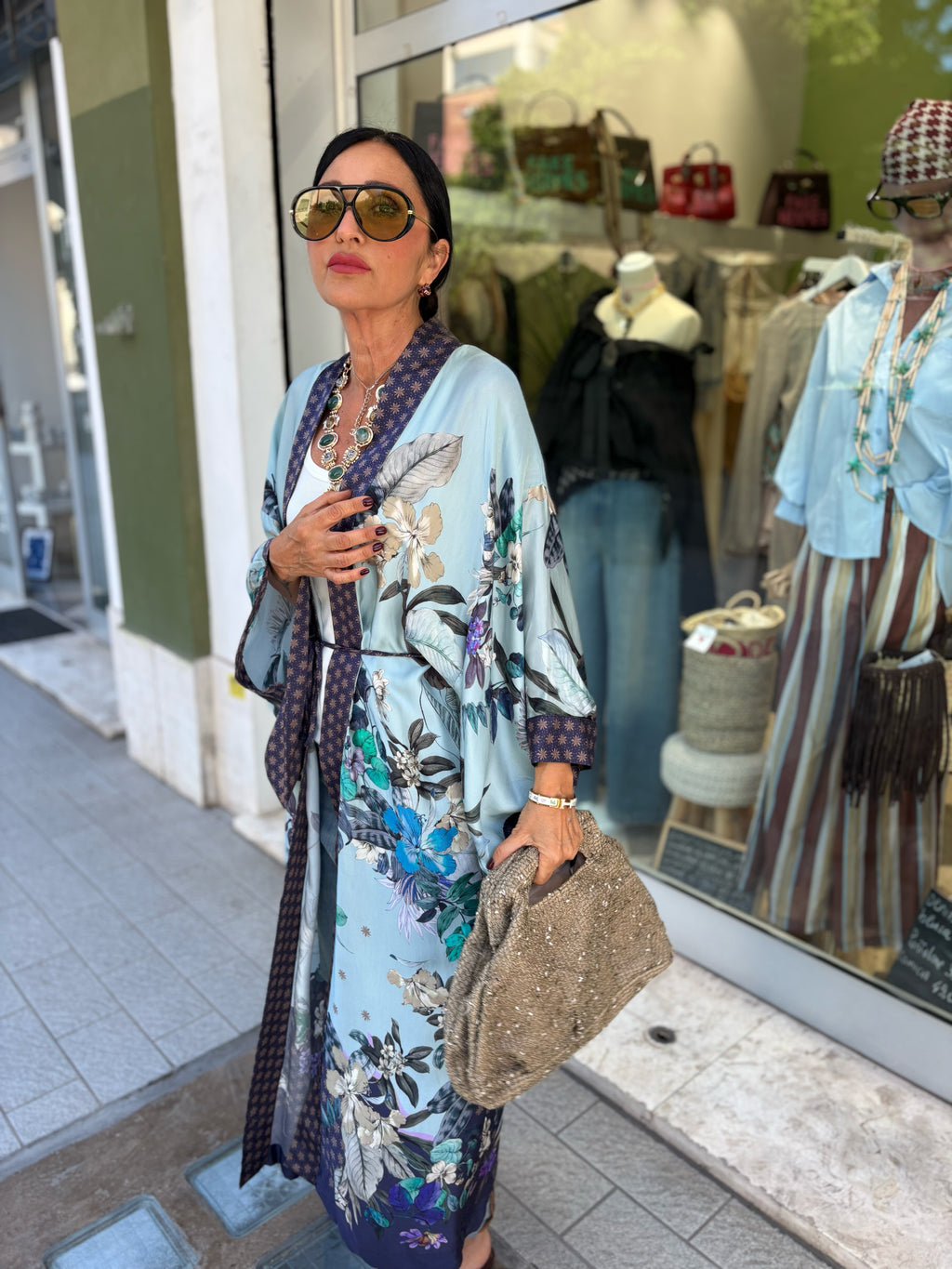 Kimono blossom azzurro