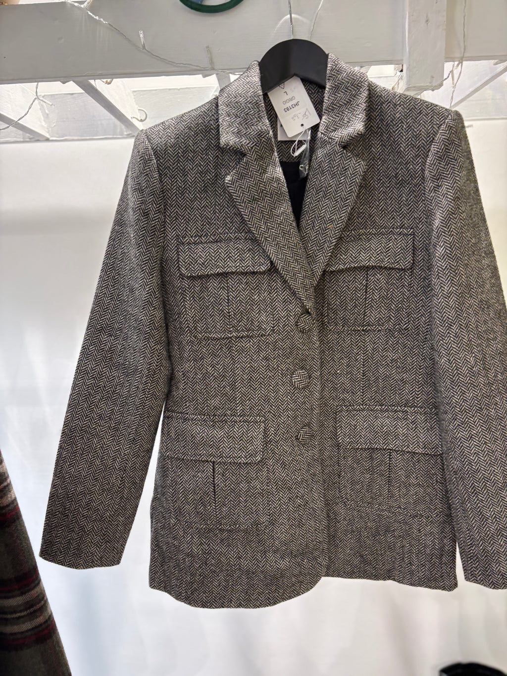 Giacca strutturata spigata