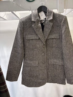 Giacca strutturata spigata