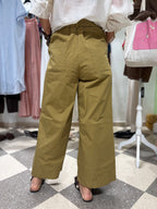 Pantalone culotte verde