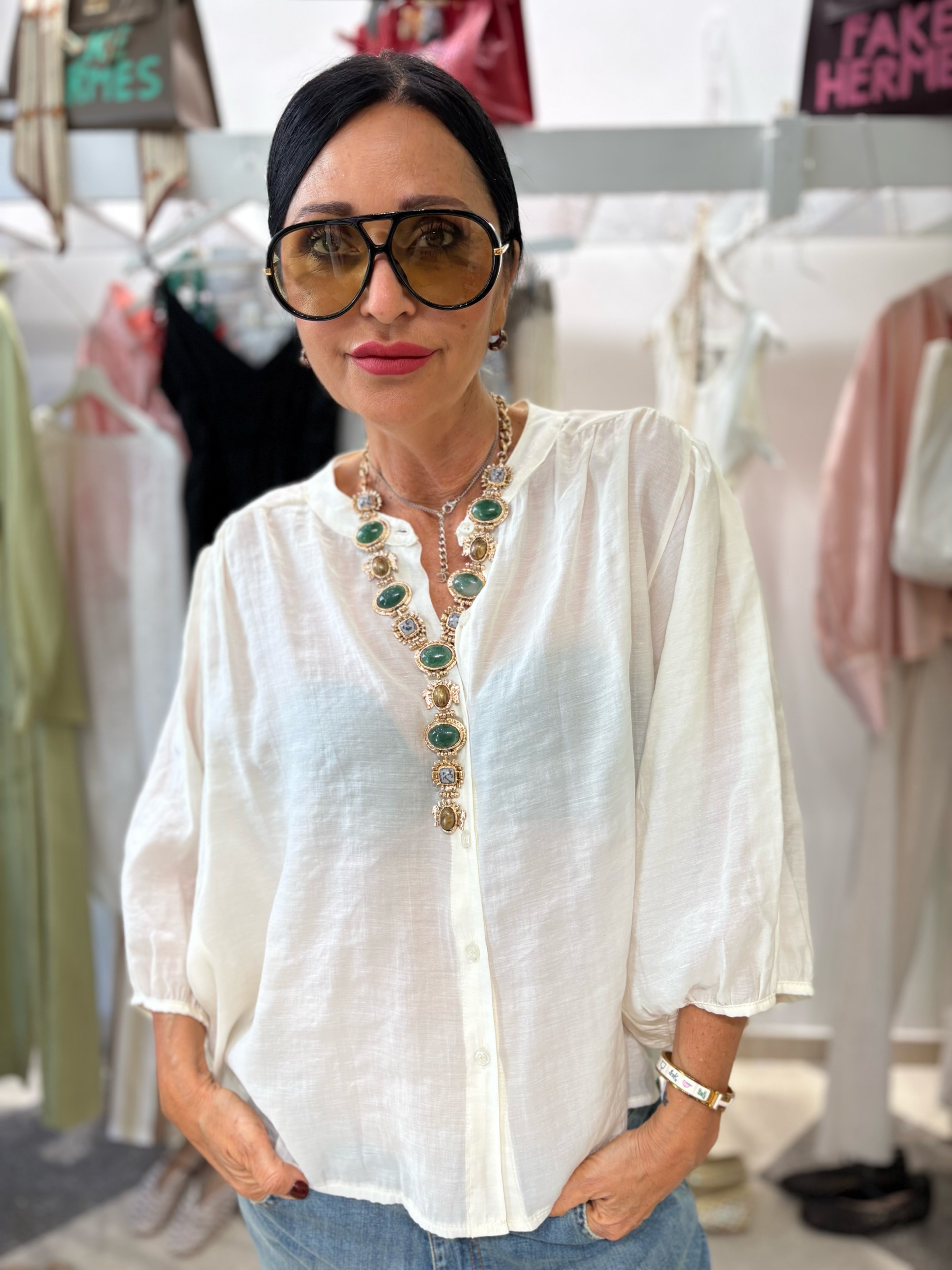 Camicia essential panna