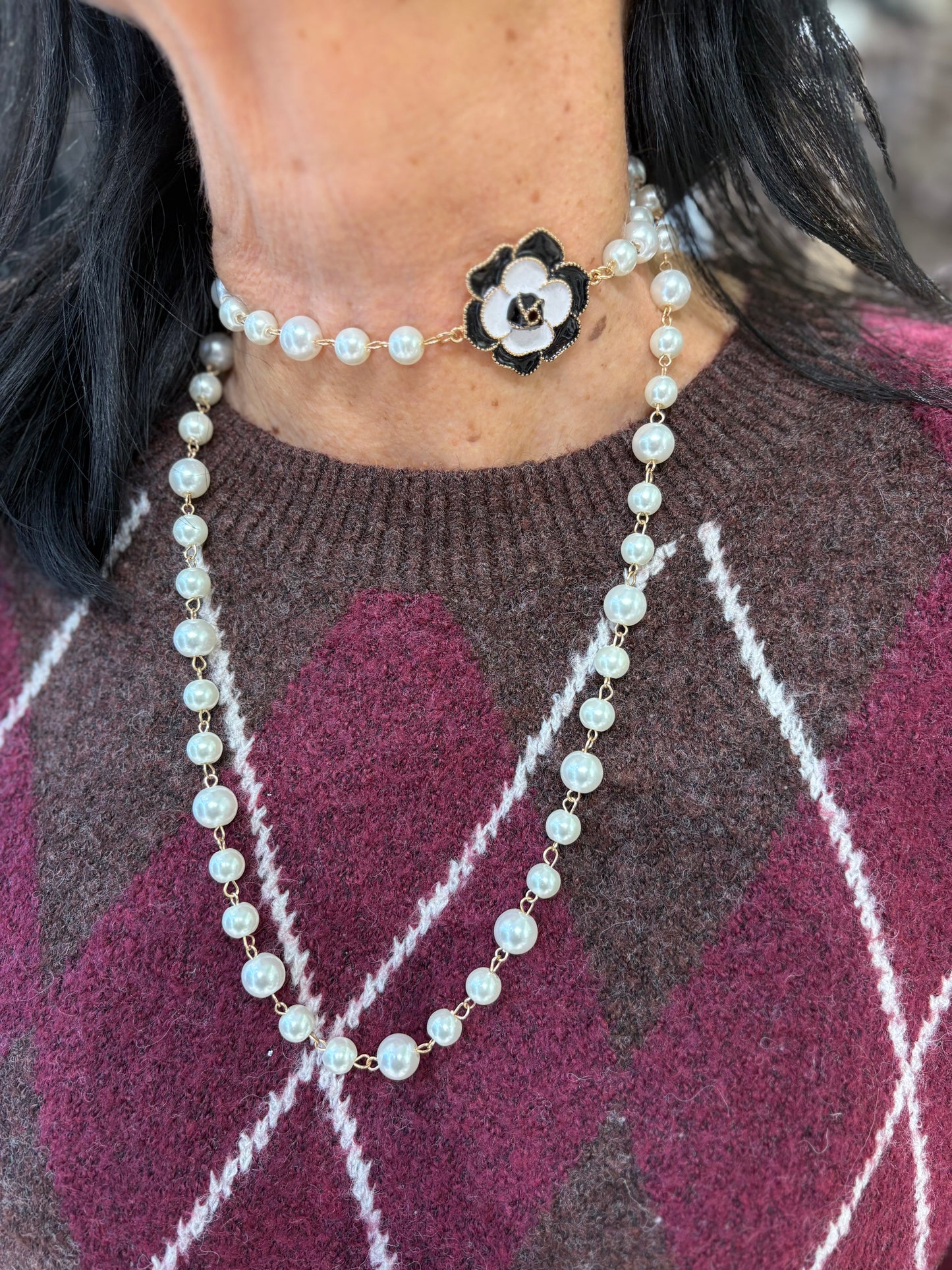 Collana mini Camelia