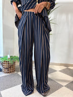 Pantalone palazzo gessato