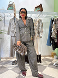 Pantalone sartoriale check