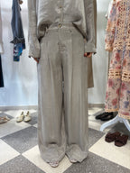 Pantalone scivolato con elastico in vita